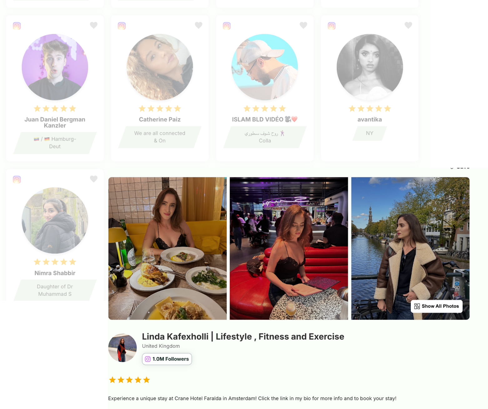 Influencer marketplace